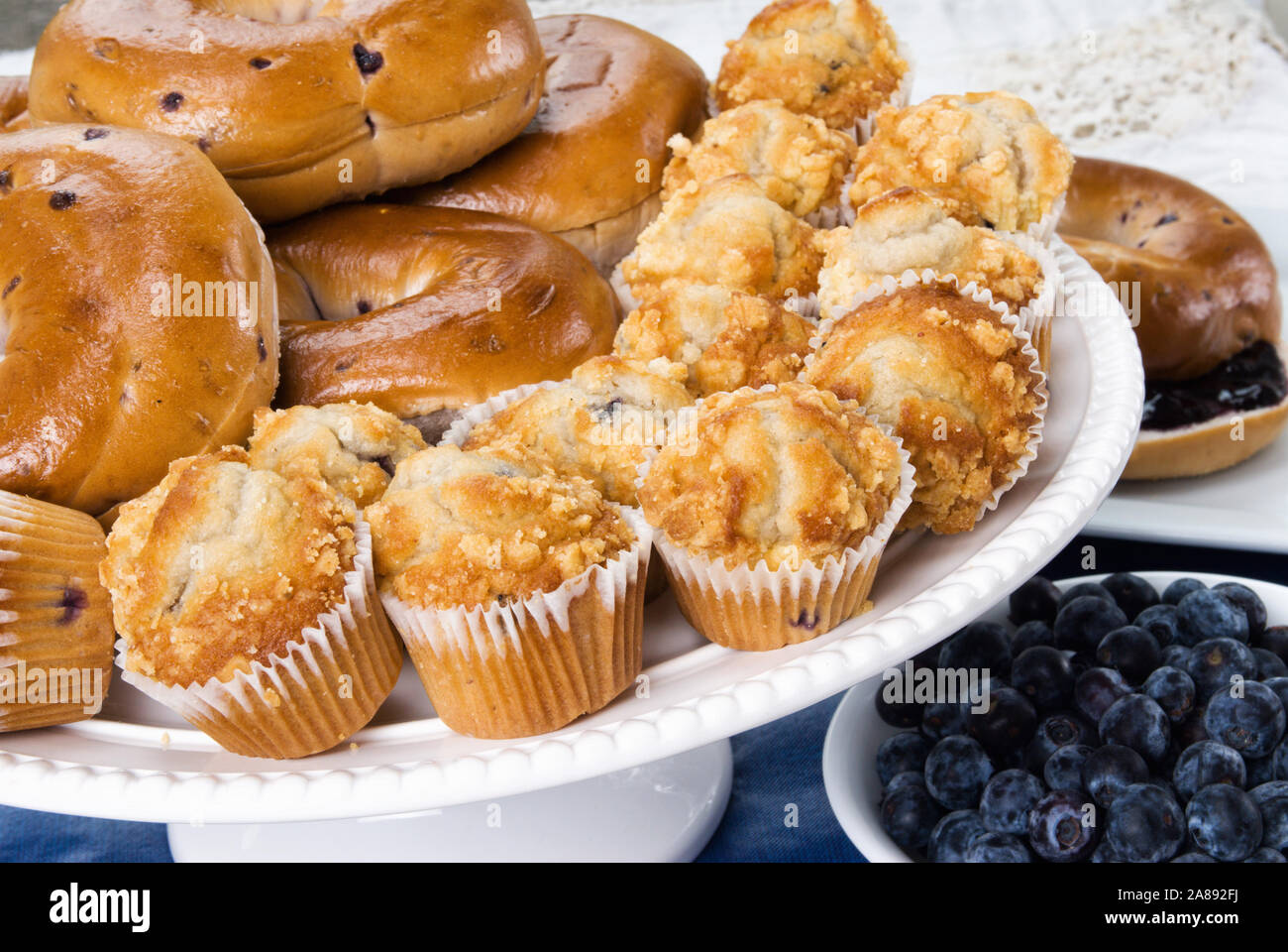 Vegetarian blueberry muffins hires stock photography and images Alamy