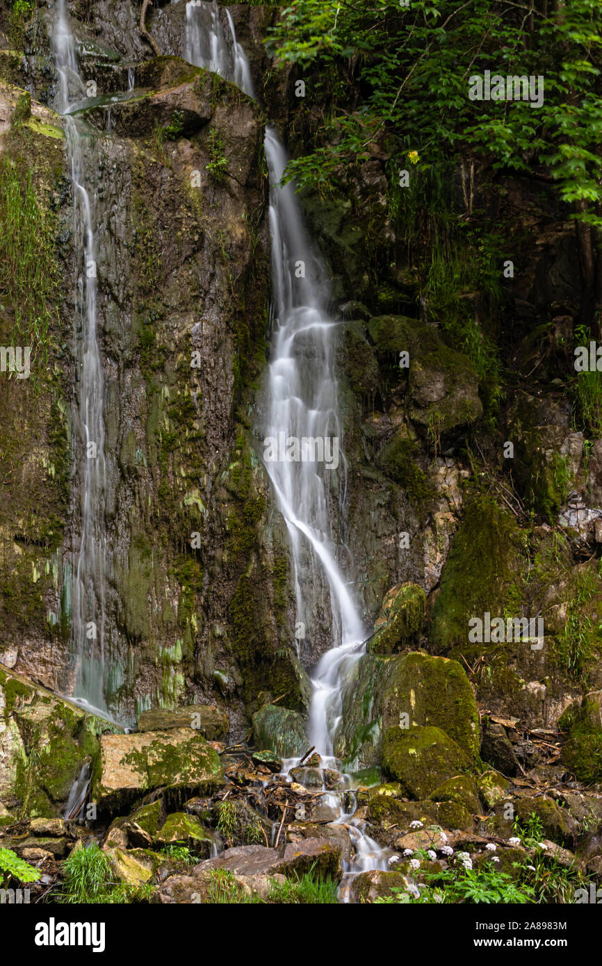 Königshütter Wasserfall mit wenig Wasser Stock Photo