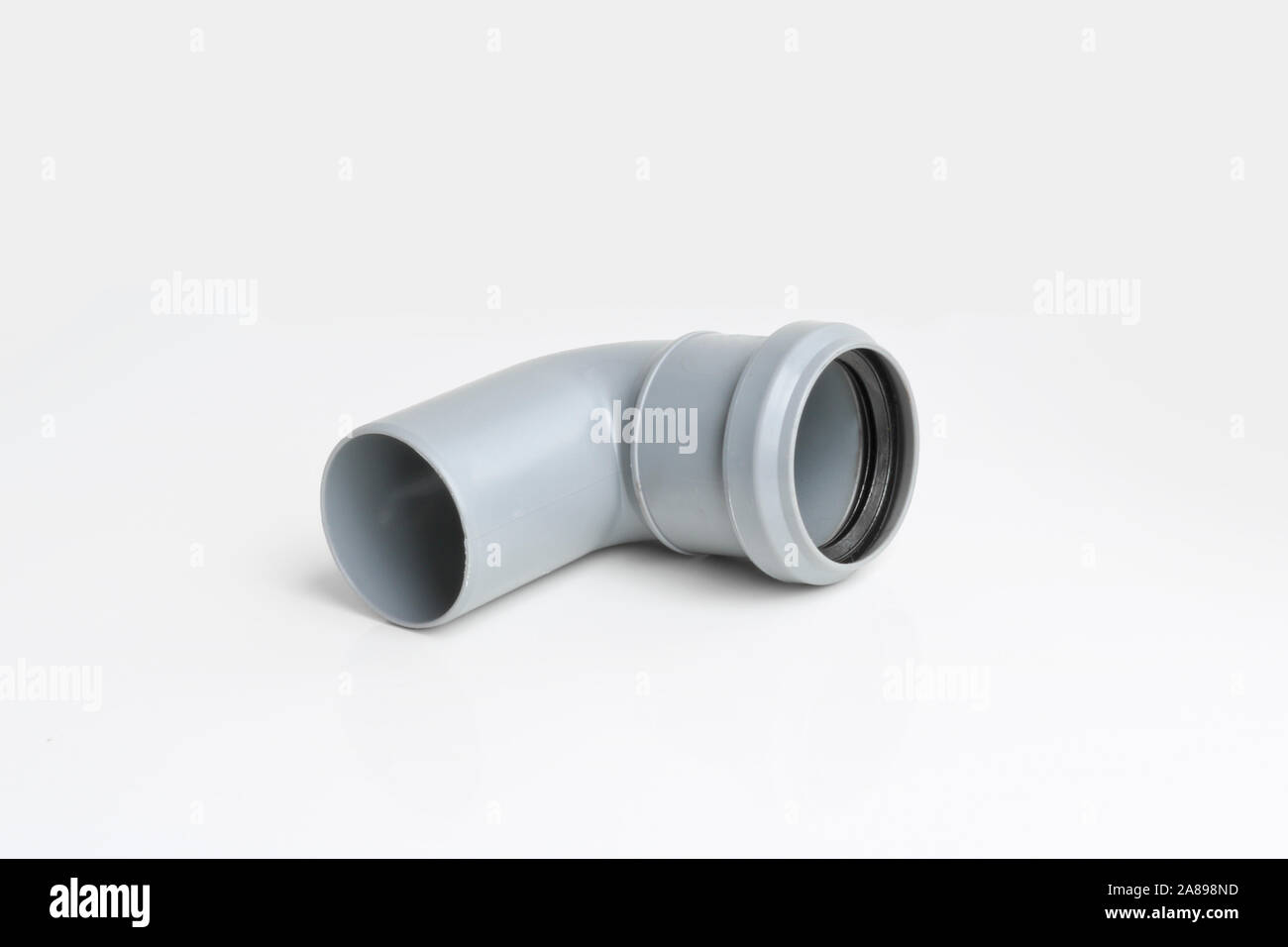 Plastic PVC pipes sewer fittings on a light background Stock Photo Alamy