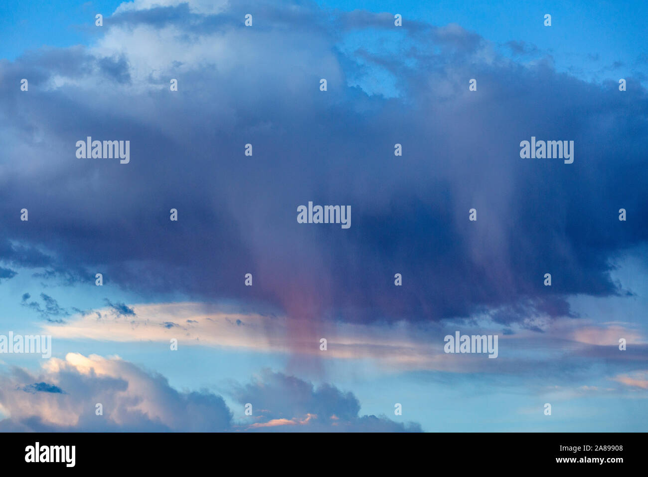 Cloudscape with rain clouds Stock Photo