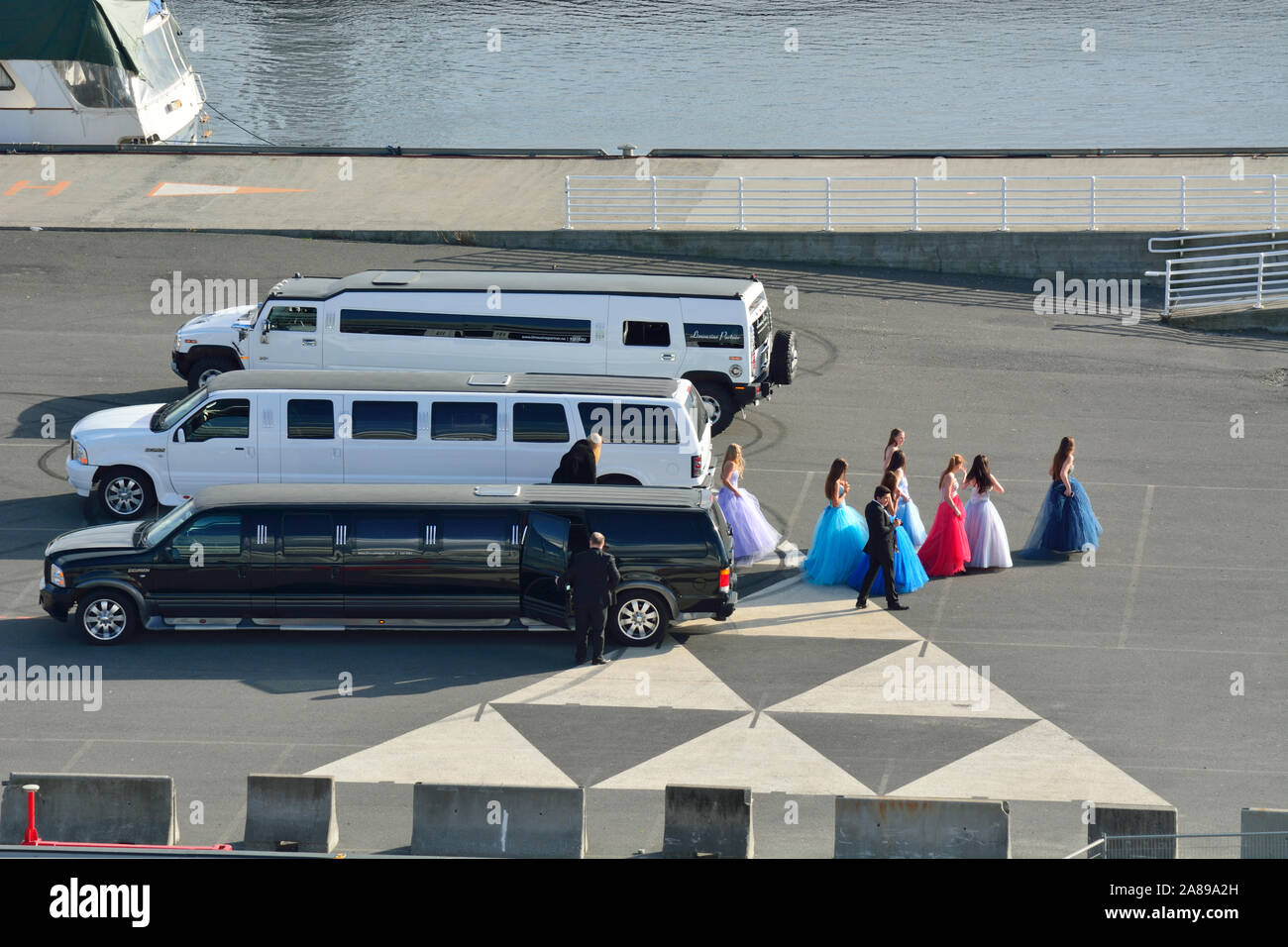 A party at the Opera House, Norwegian National Opera and Ballet. Oslo, Norway Stock Photo