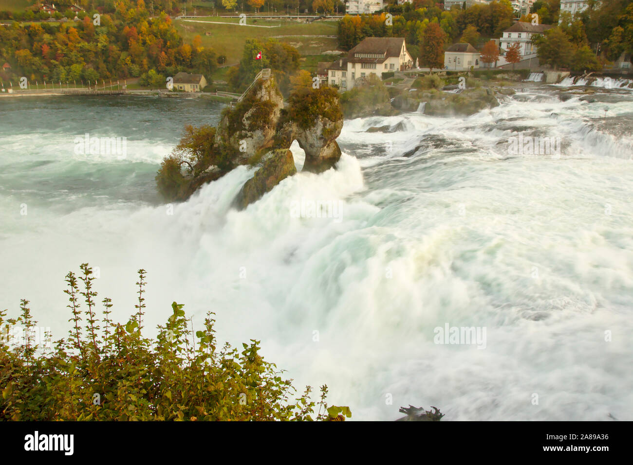 Rheinfall near Schaffhausen, Switzerland Stock Photo