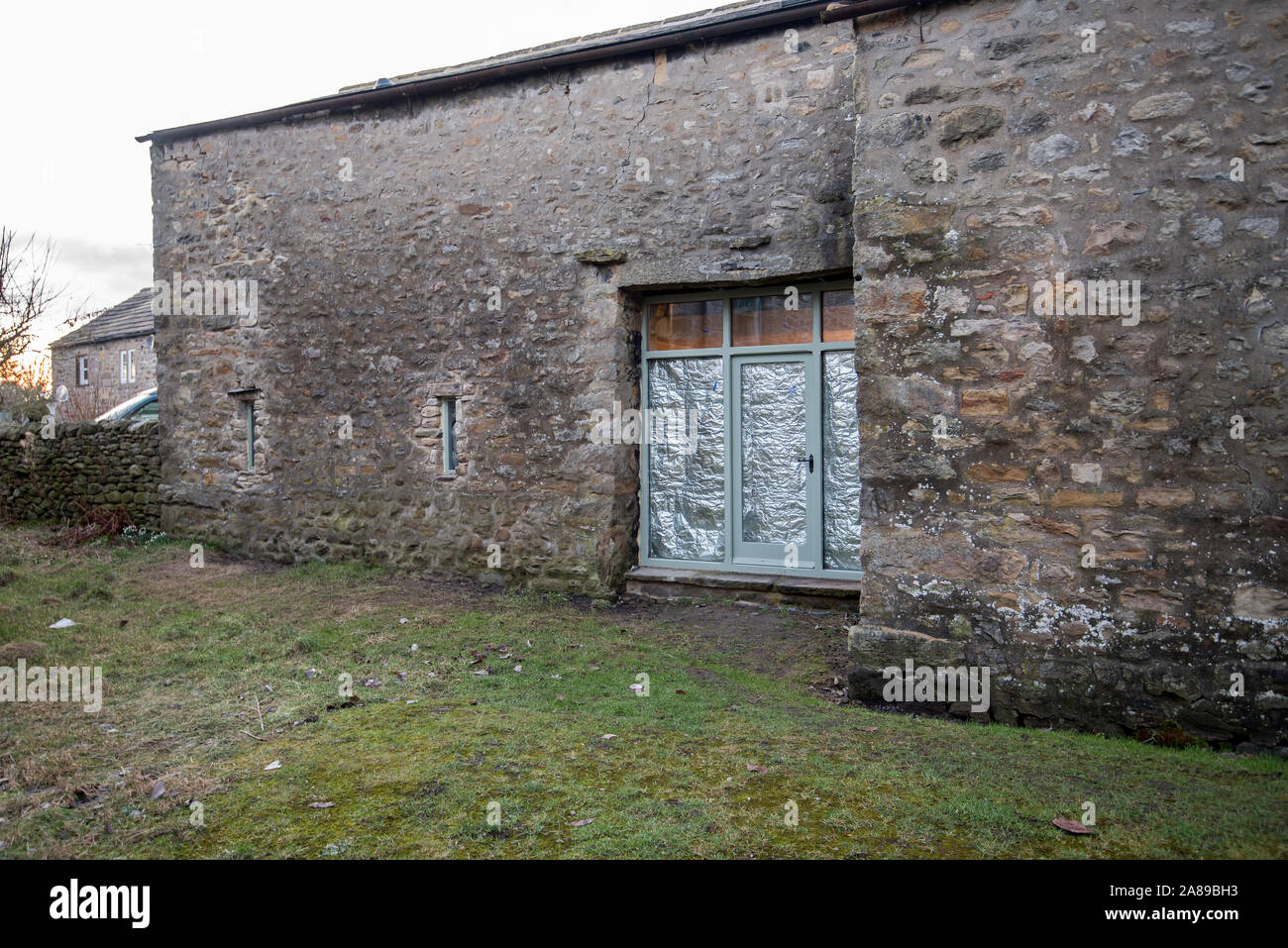 Back Lane Green Long Preston Stock Photo Alamy