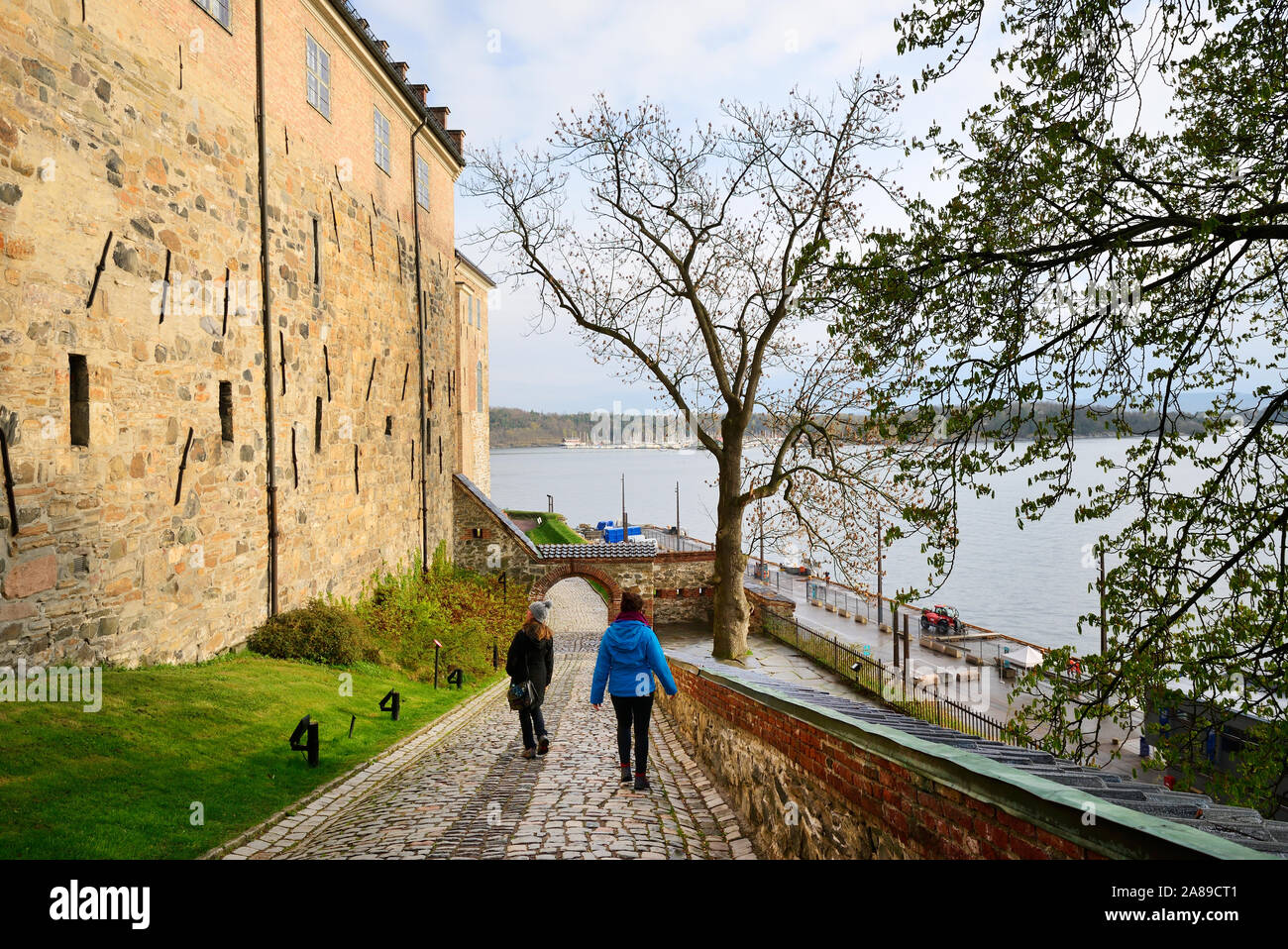Akershus Fortress (Akershus Festning), an iconic guardian of Oslo. Norway Stock Photo