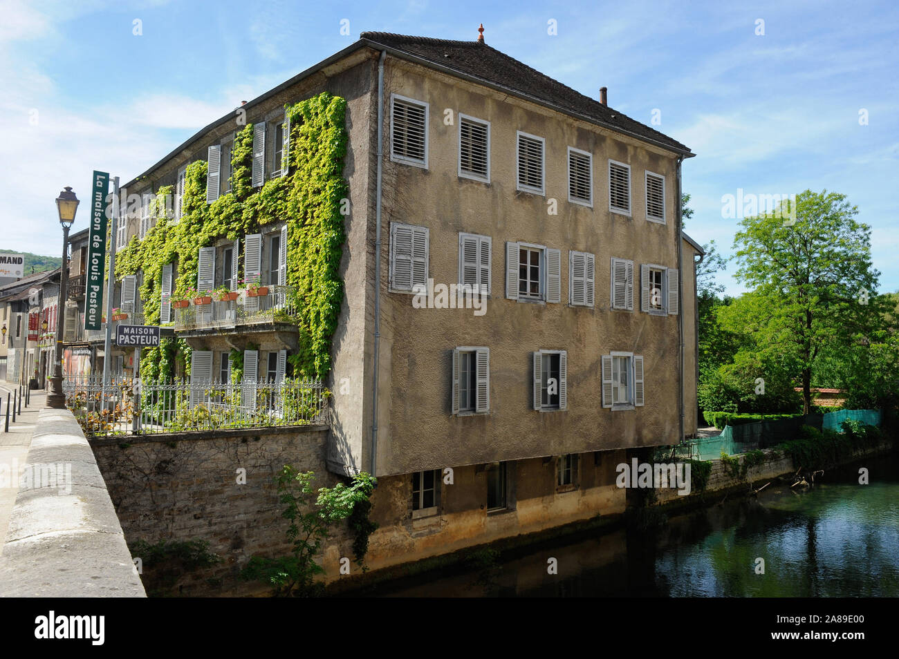 Arbois (north-eastern France): Louis Pasteur’s House, historical site Stock Photo