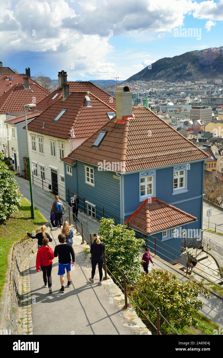 Bergen's Old Town. Norway Stock Photo