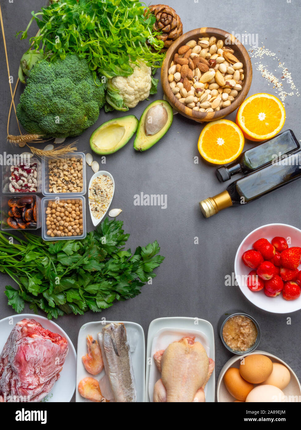 Composition with food contains coenzyme Q10, antioxidant, produce