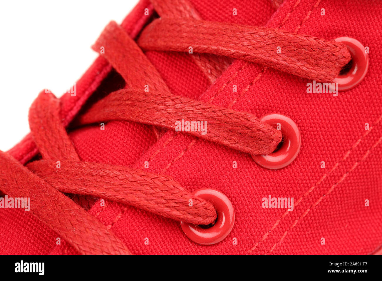 Red Shoe Laces High Resolution Stock Photography and Images - Alamy