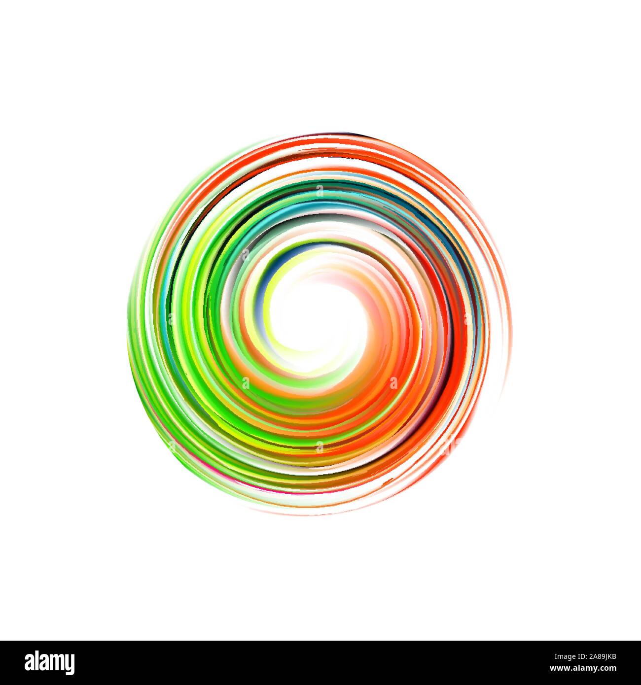 Beautiful swirl colored circle abstract vector background. eps 10 Stock