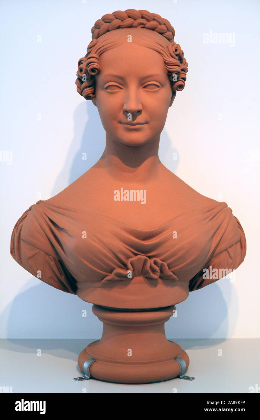 Anna Pavlovna of Russia ,Crown Princess of the Netherlands by J.van Geel 1787-1852 plaster Stock Photo