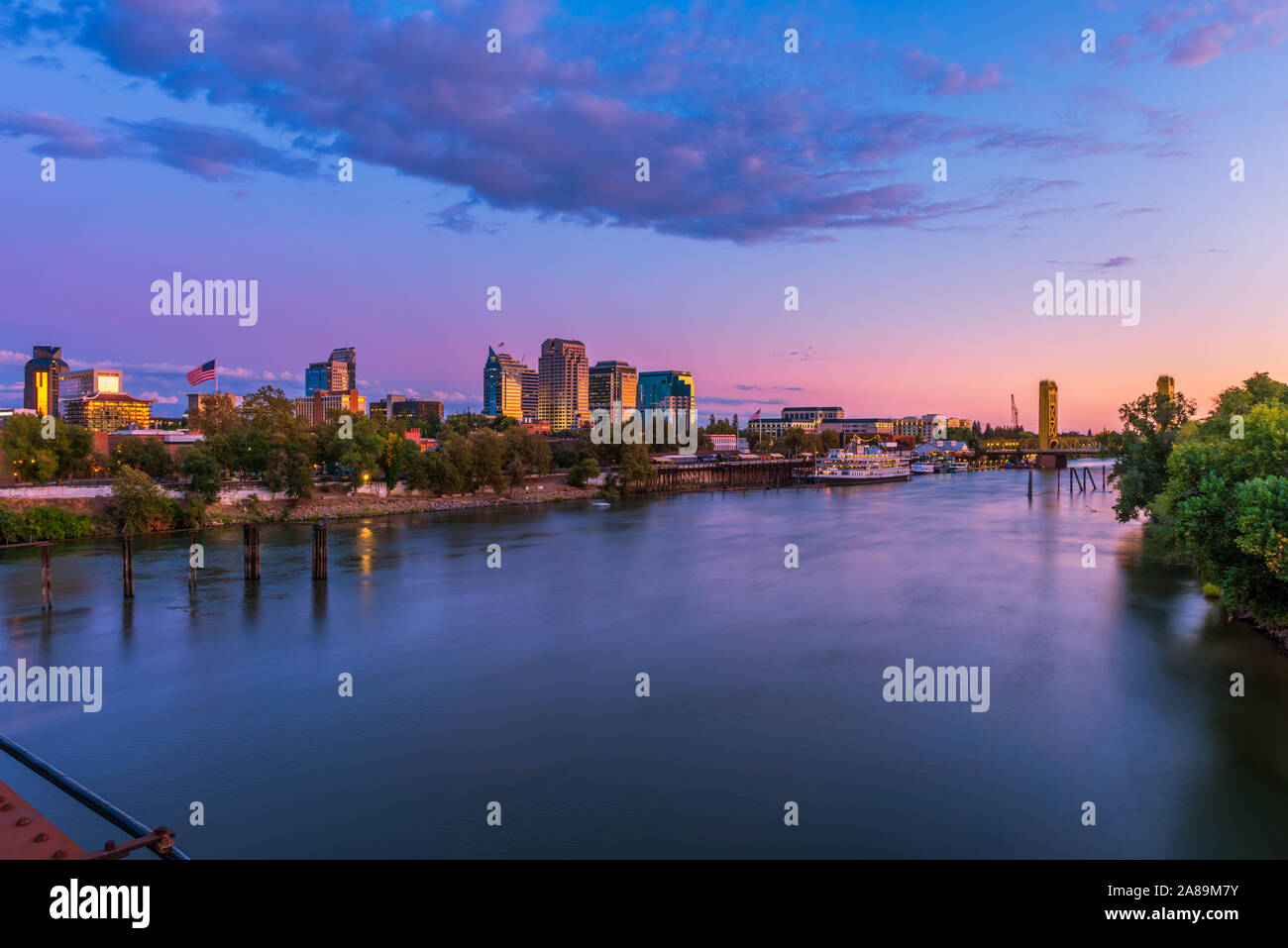 Sacramento california skyline 2019 hires stock photography and images