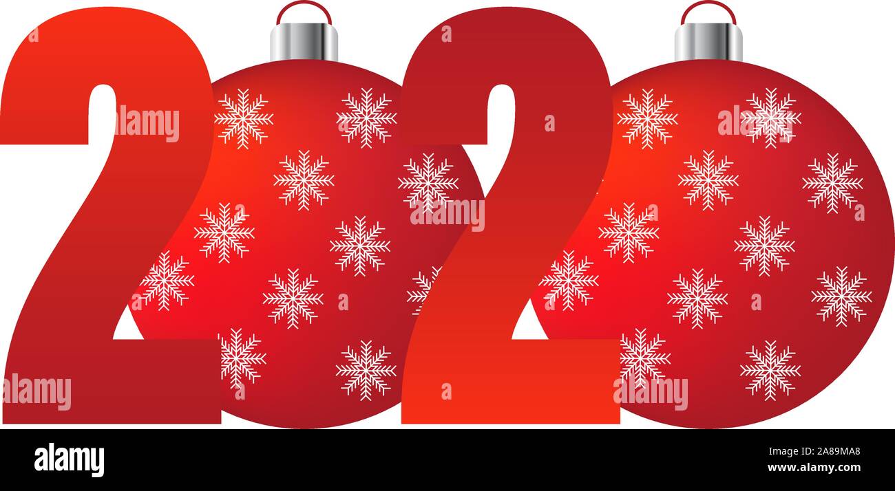 white background with cut paper numbers. Vector Christmas background Stock Vector