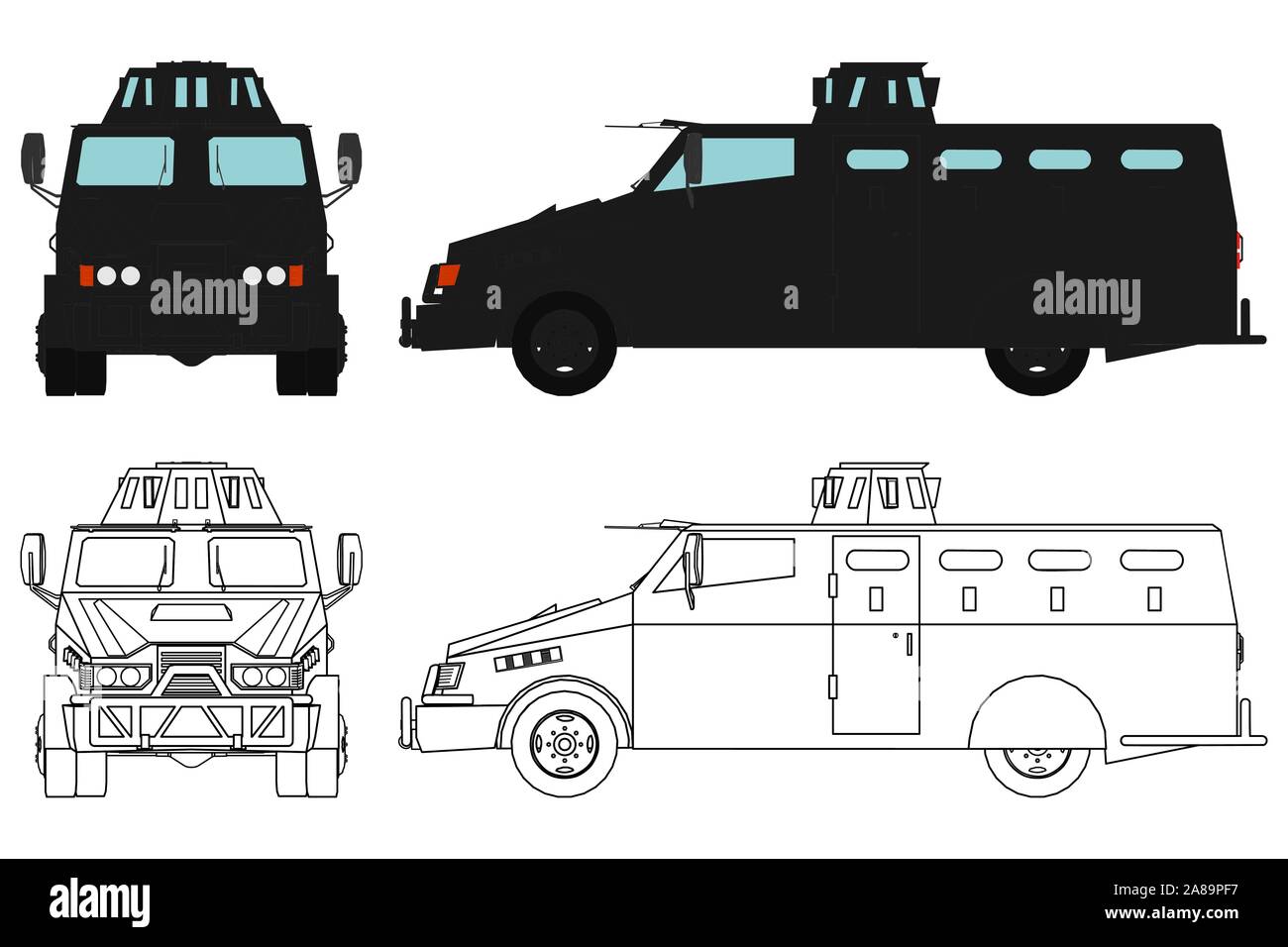 Special armored car Cut Out Stock Images Pictures Alamy