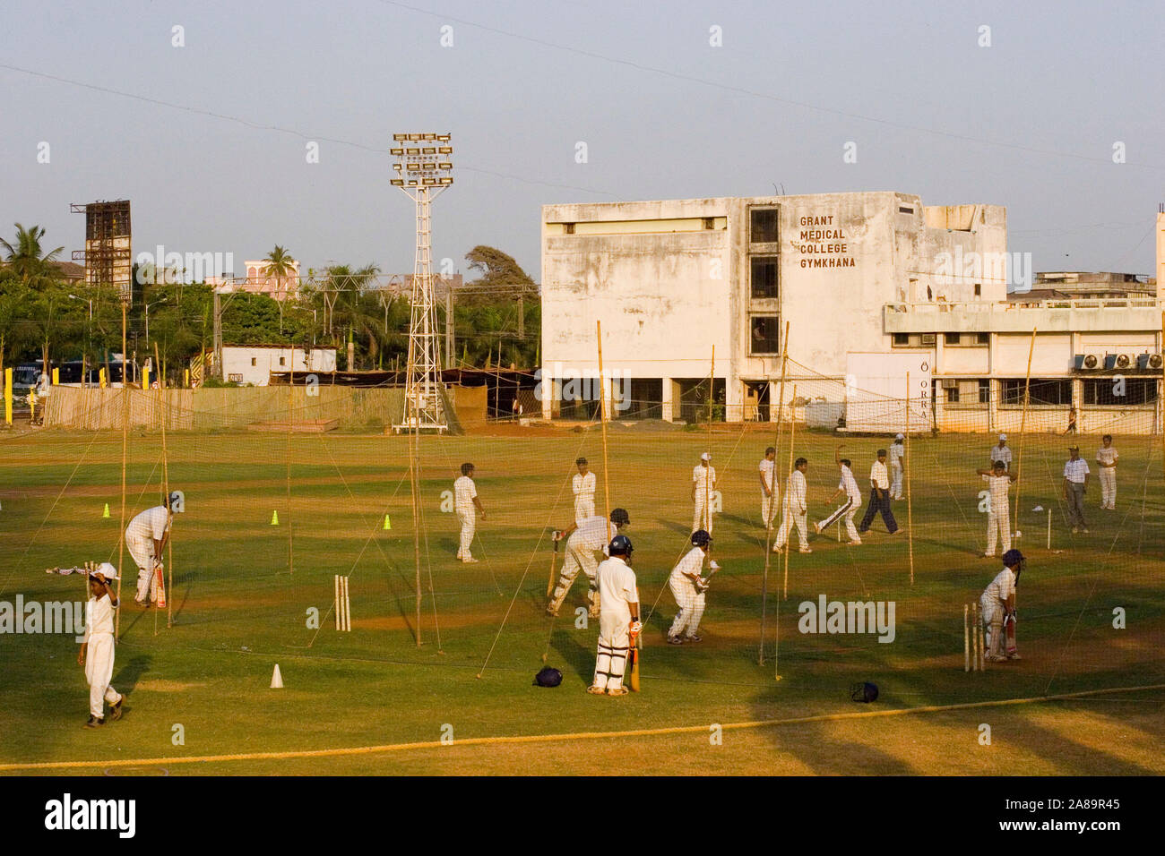 Cricket Mumbai india Stock Photo