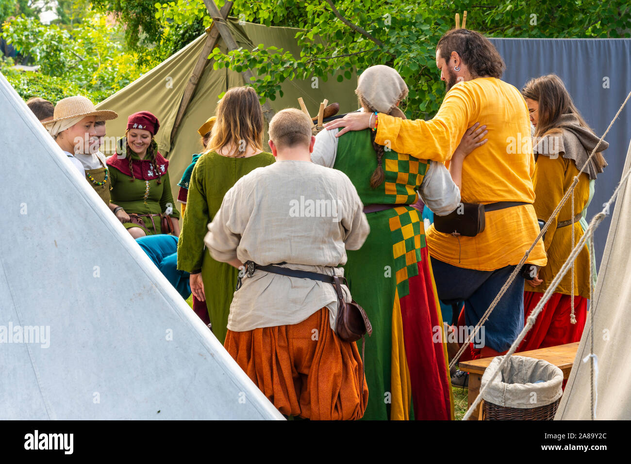 Medieval Week celebrations in the Hanseatic town of Visby, Gotland