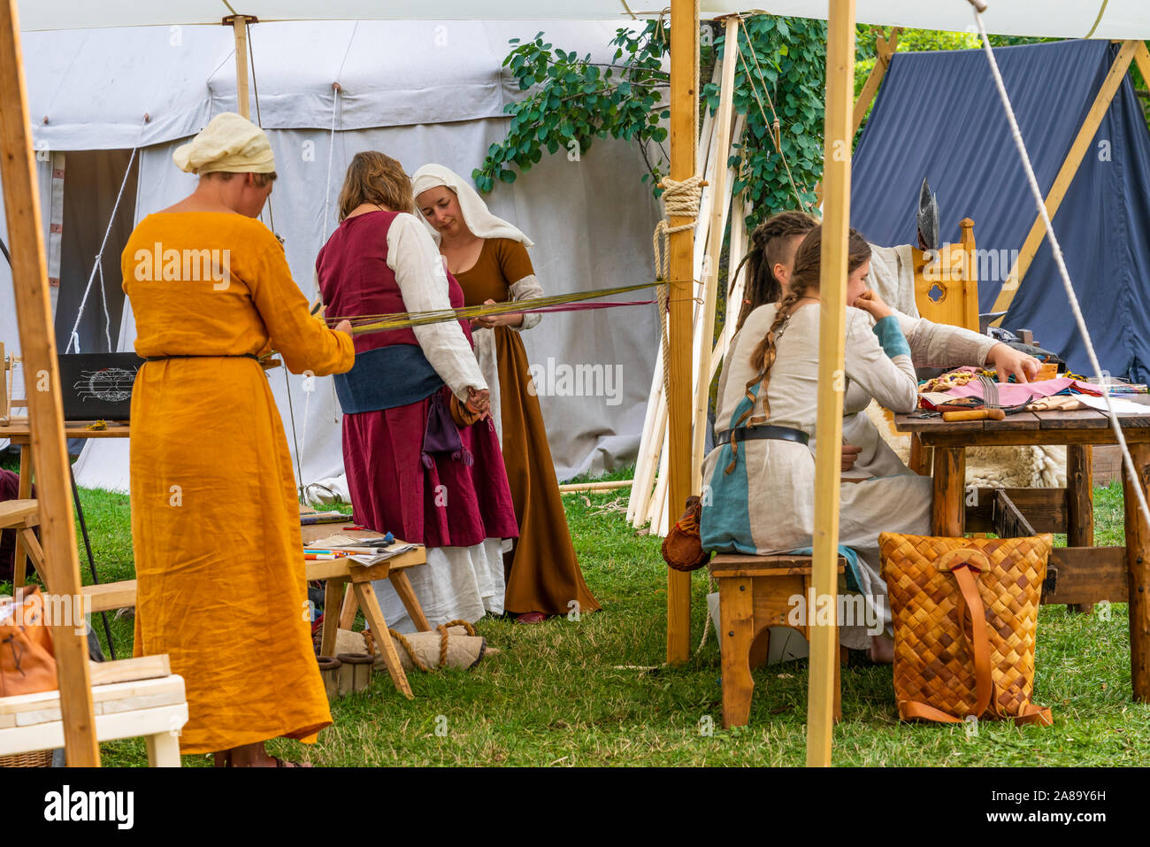 Medieval Week celebrations in the Hanseatic town of Visby, Gotland