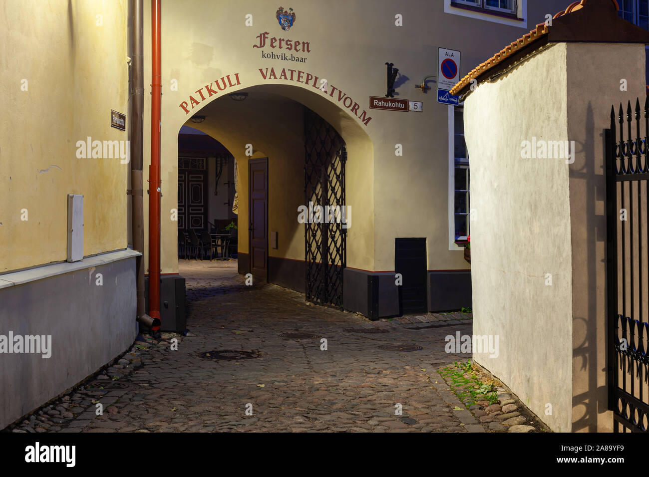 The Narrow Streets Of Old Town In Tallinn Estonia S Capital City