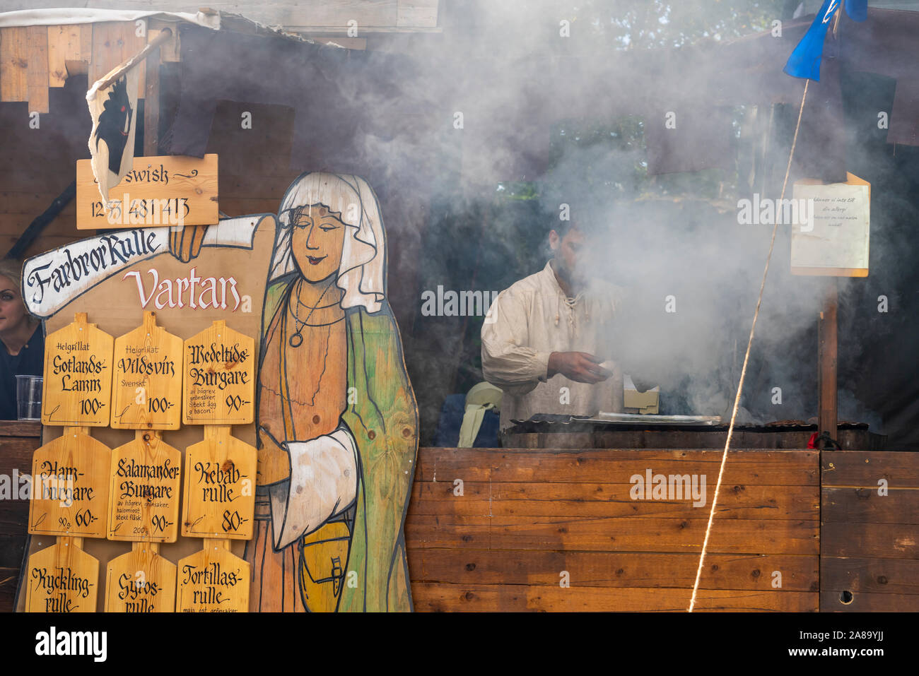 Medieval Week celebrations in the Hanseatic town of Visby, Gotland