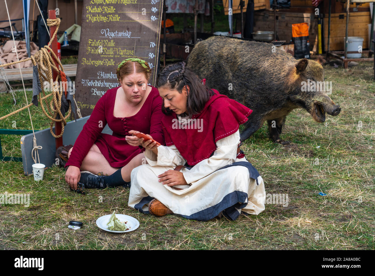 Medieval Week celebrations in the Hanseatic town of Visby, Gotland
