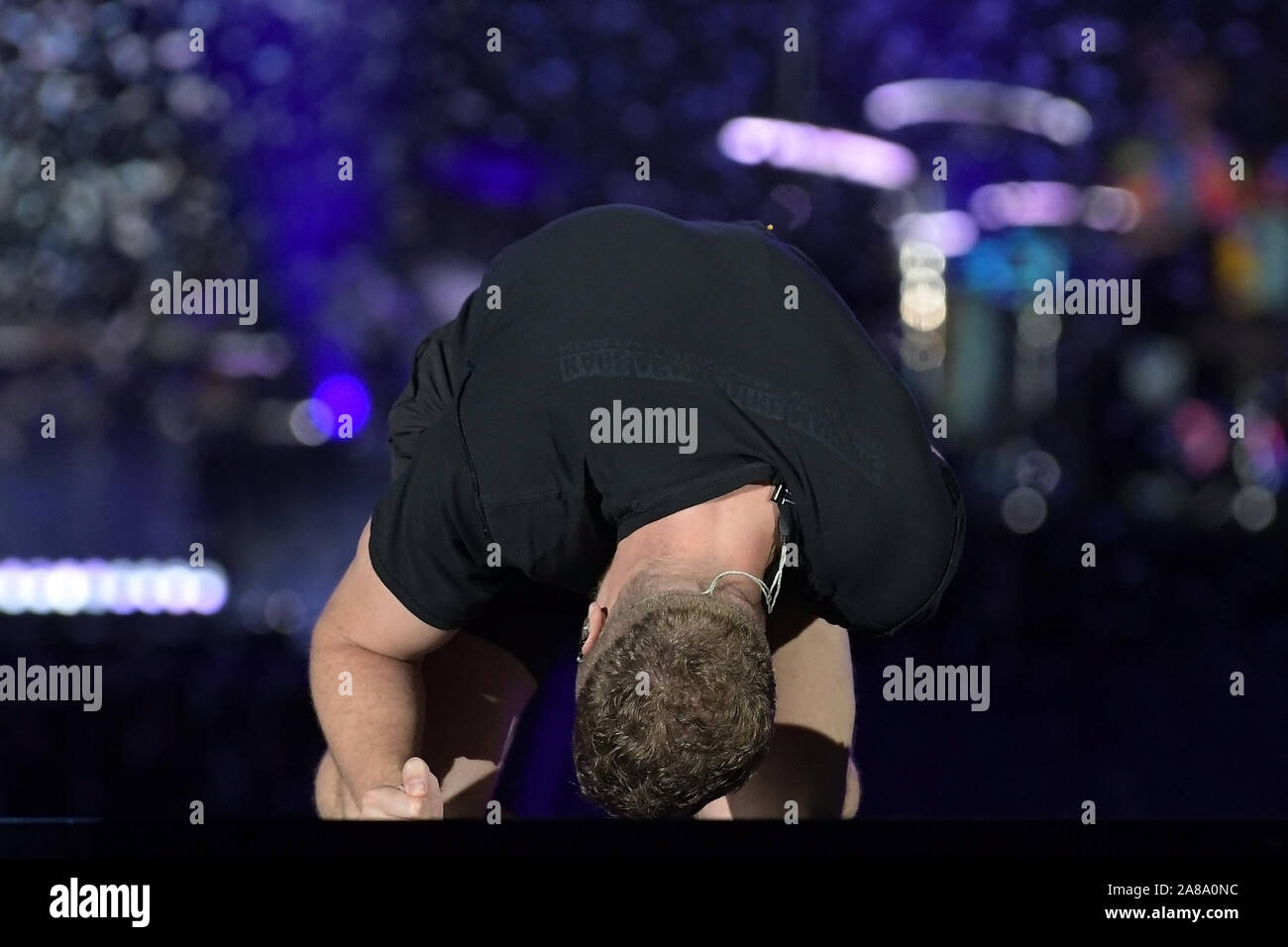 Rio de Janeiro, Brazil, October 6, 2019. Lead singer Dan Reynolds of ...