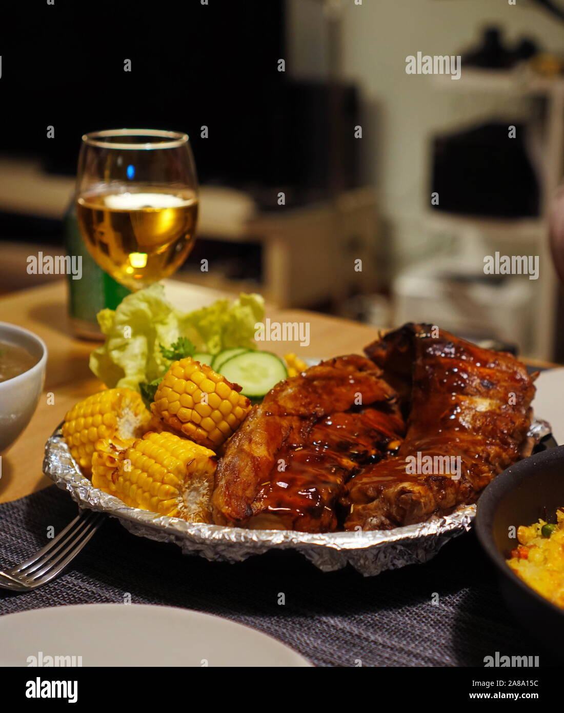 Asian grill food dish meal Vietnamese Stock Photo Alamy