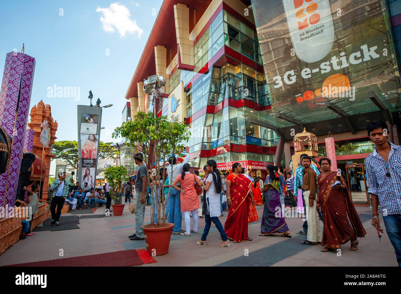 The Forum, one of the main Shopping Mall at Bangalore, Karnataka, India Stock Photo