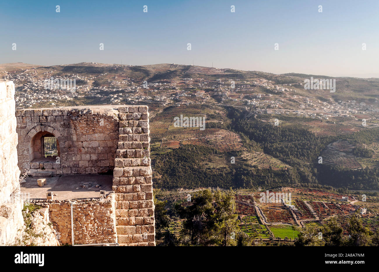 Jordan Castle Ajloun castle inside hi-res stock photography and images - Alamy