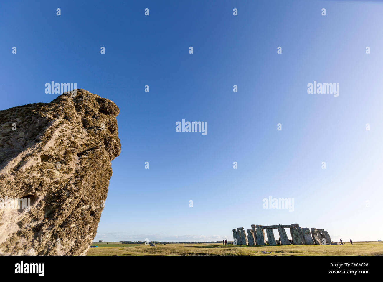 Stonehenge,  a ring of standing stones, prehistoric monument, Wiltshire, England, UK Stock Photo
