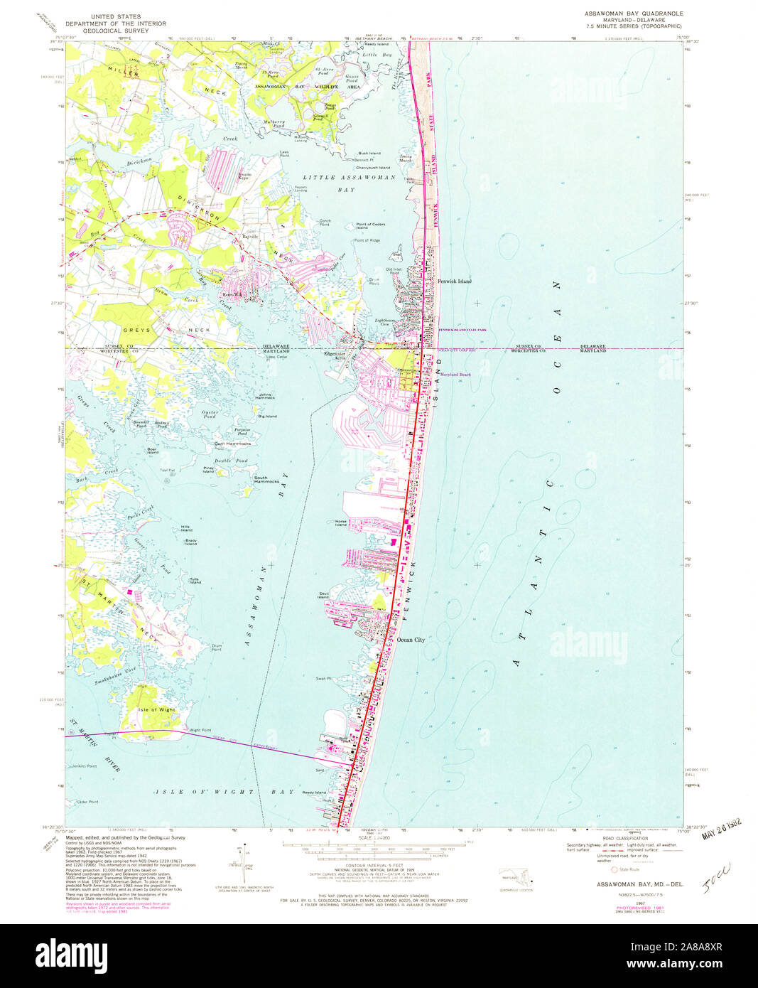 Assawoman Bay Chart Maps