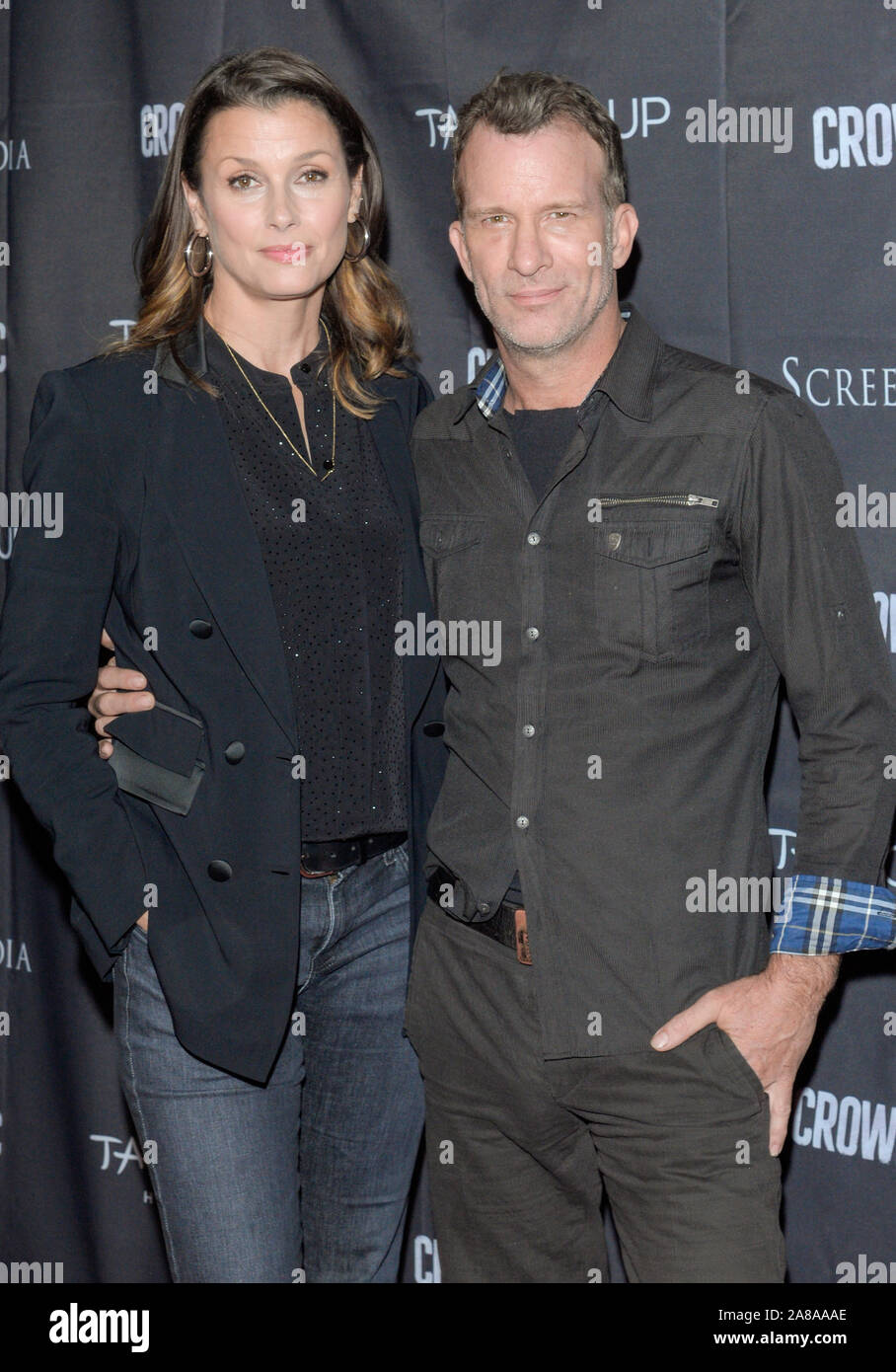 New York, NY - November 6, 2019: Bridget Moynahan and Thomas Jane