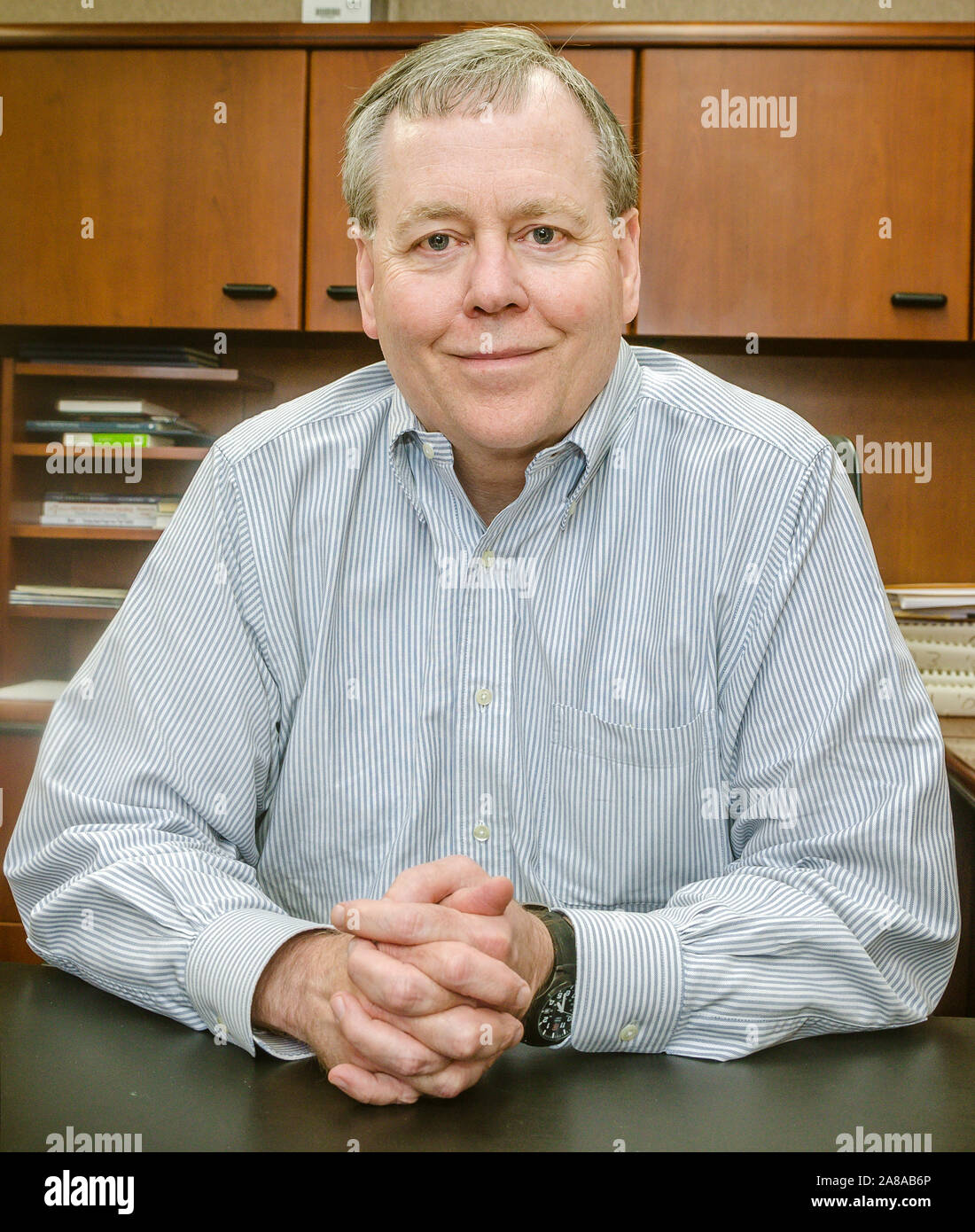 Mark Bostick, president of Comcar Industries, is pictured at the company headquarters, April 16