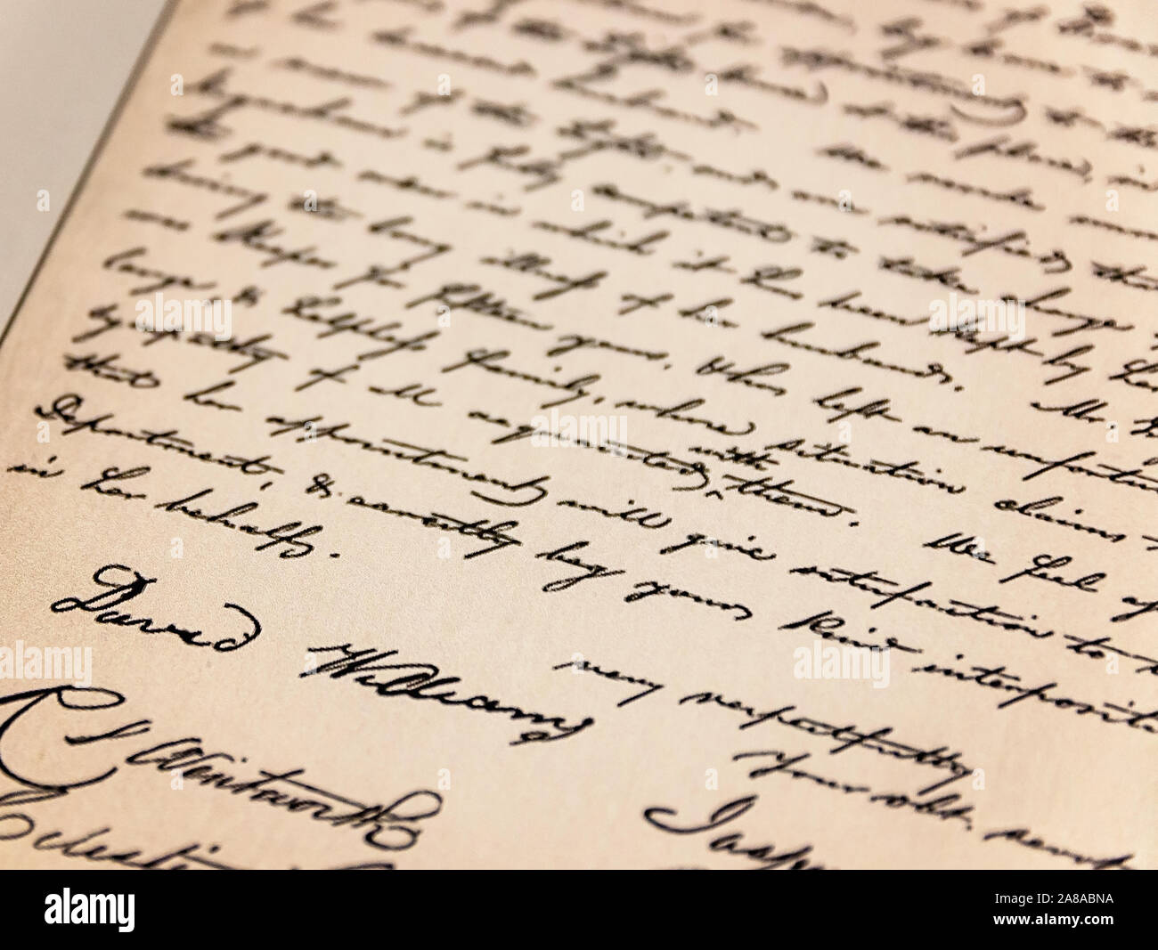 Old letter handwritten hi-res stock photography and images - Page 16 - Alamy