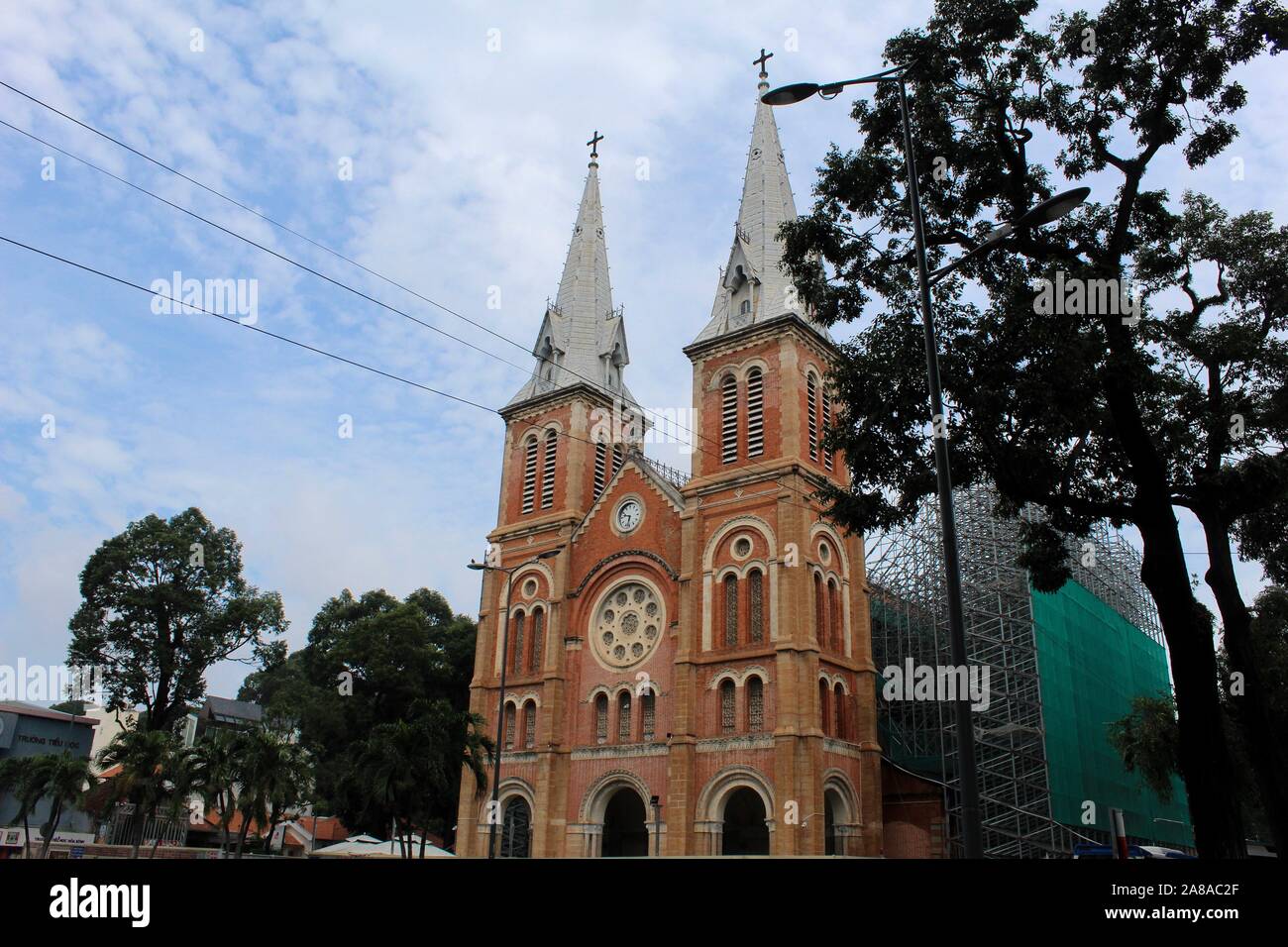 The cathedral near the centre of Ho Chi Minh, Vietnam. Stock Photo