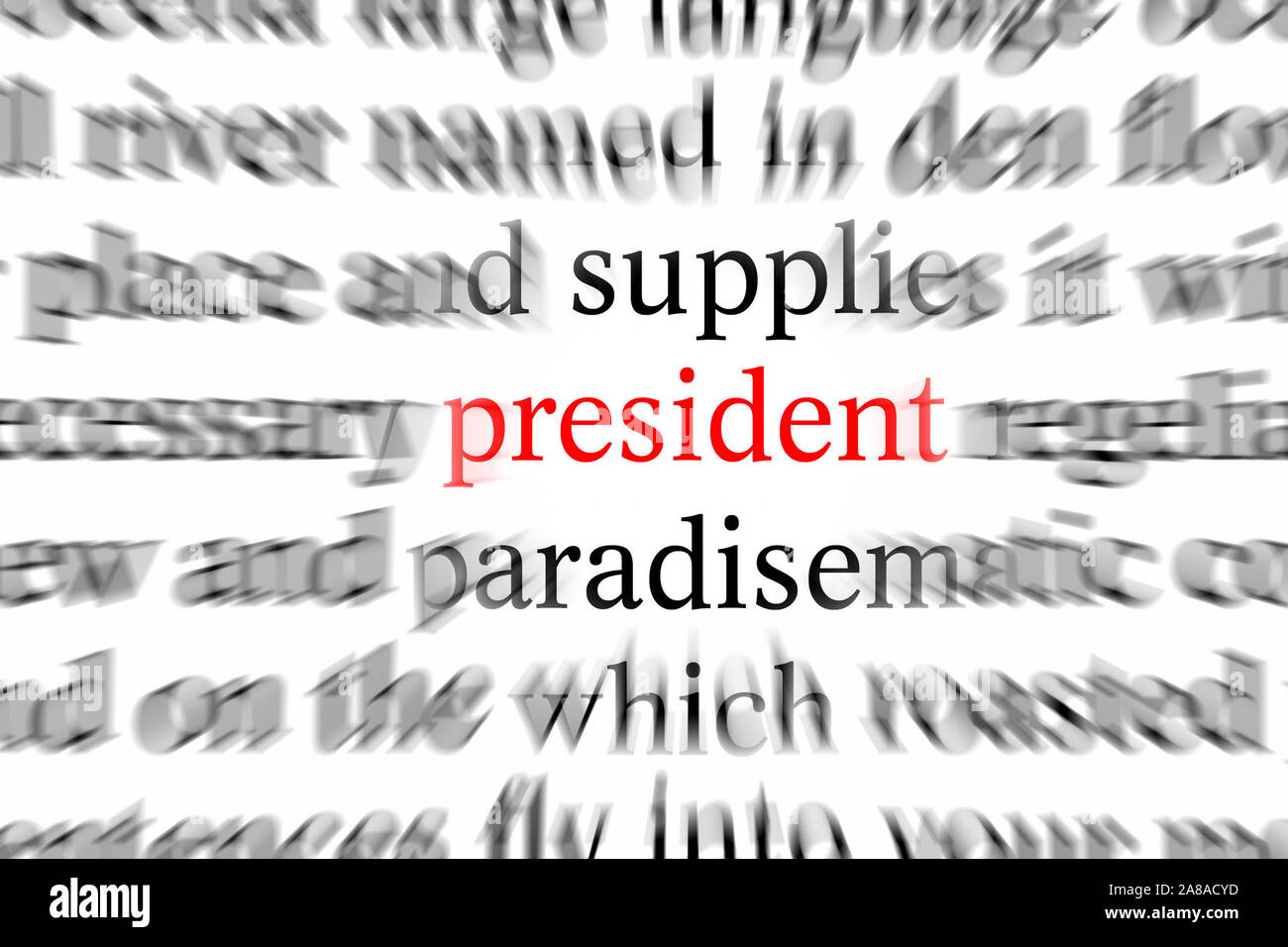 Text, Wort, president, Präsident, Stock Photo