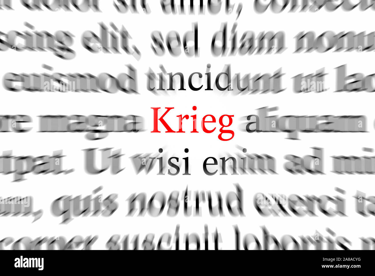 Text, Wort, Krieg Stock Photo Alamy