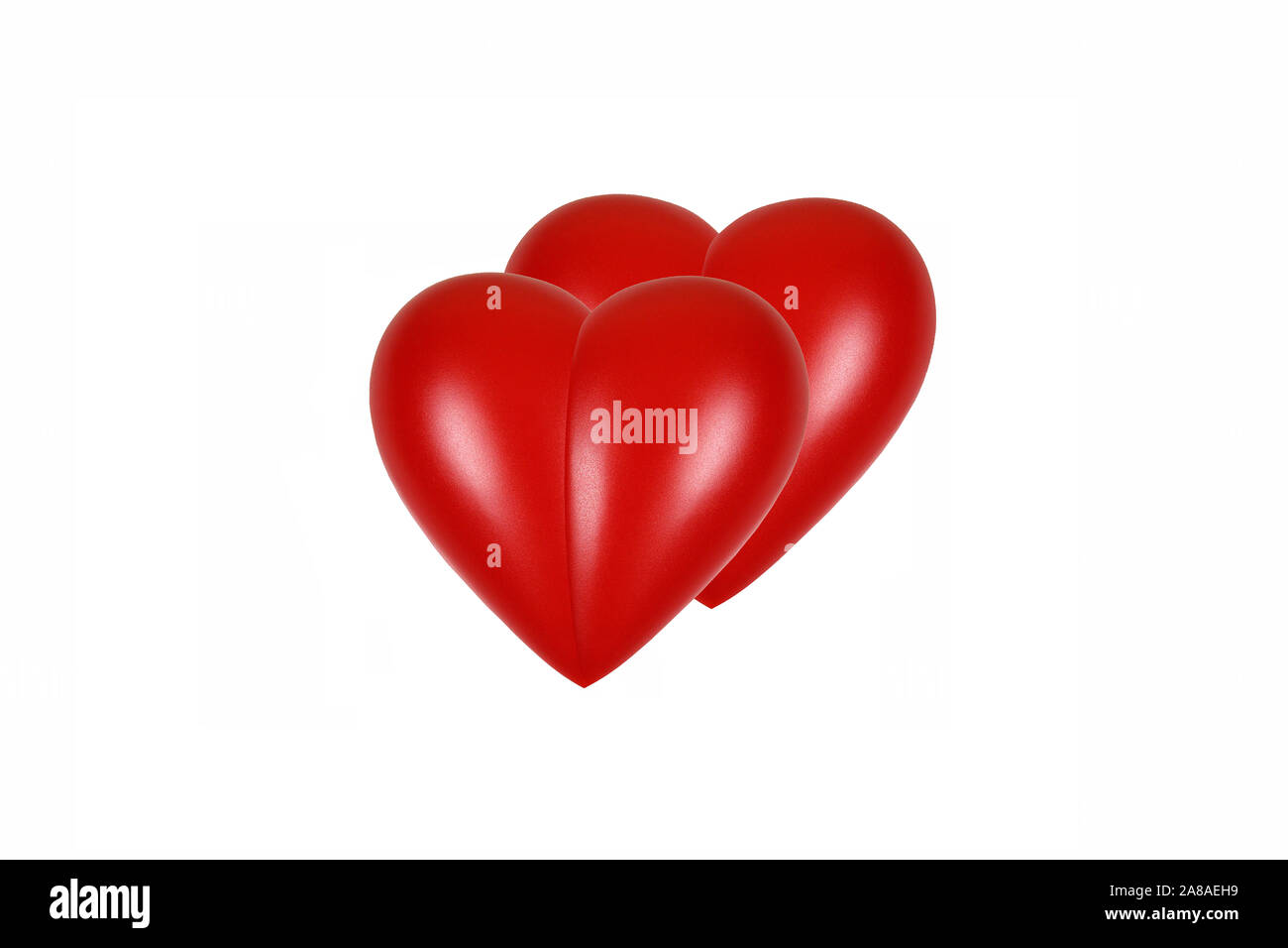 Rotes Herz, Organ, Gesundheit, Körperteil, Doppelherz, Liebe, Partnerschaft, Zuneigung, Stock Photo