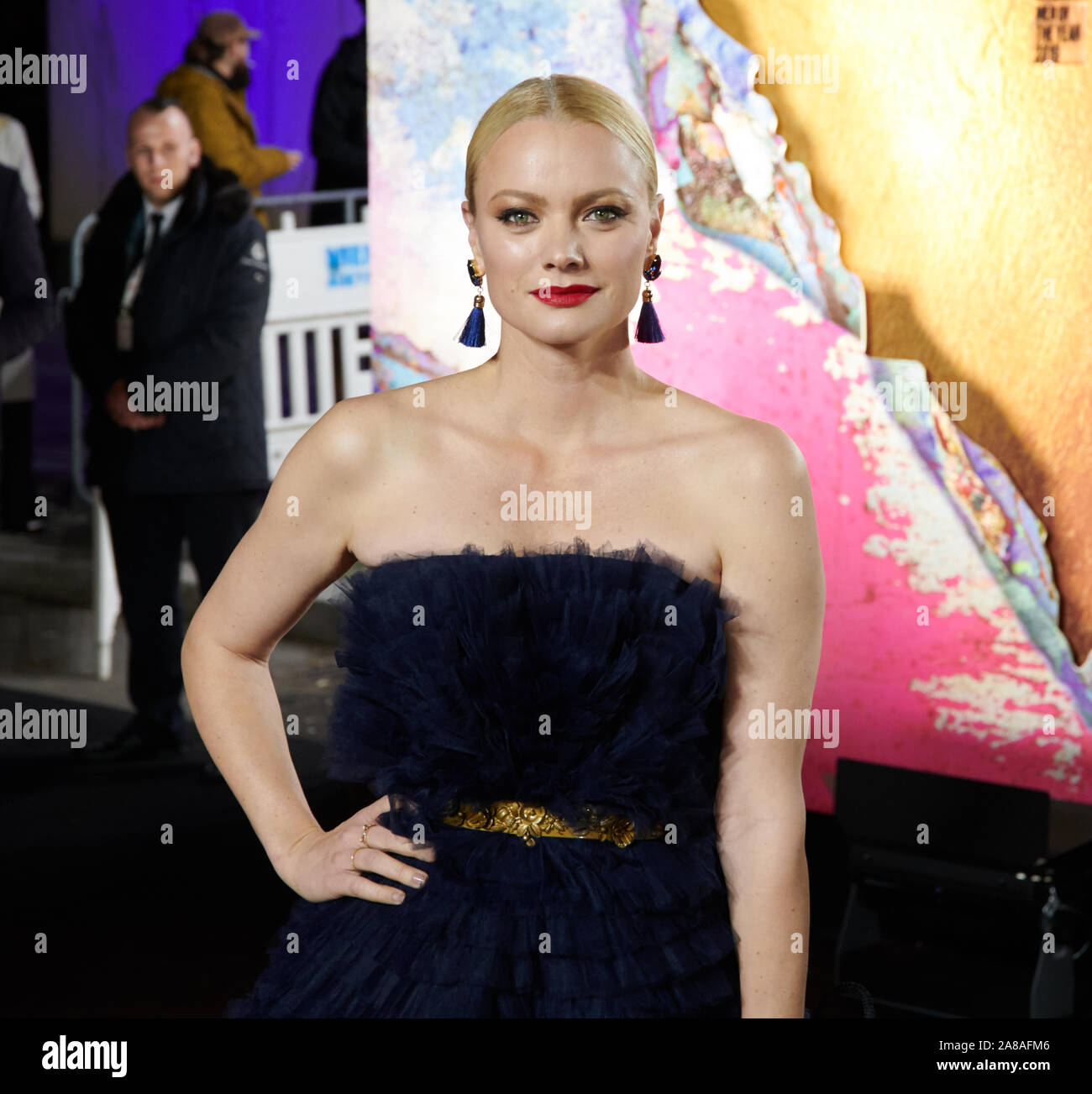 Berlin, Germany. 07th Nov, 2019. Franziska Knuppe, model, confronts the