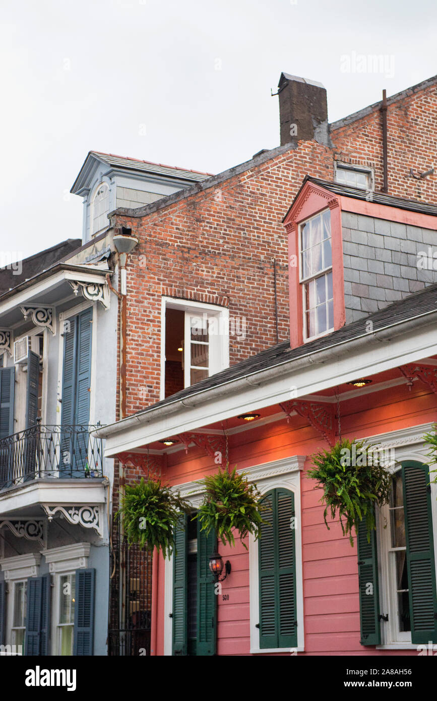 The French Quarter in New Orleans, Louisiana. Stock Photo