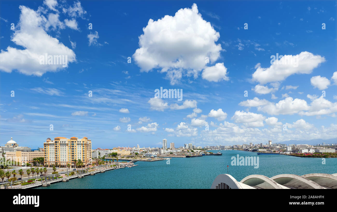 Panoramic view of San Juan skyline Stock Photo - Alamy