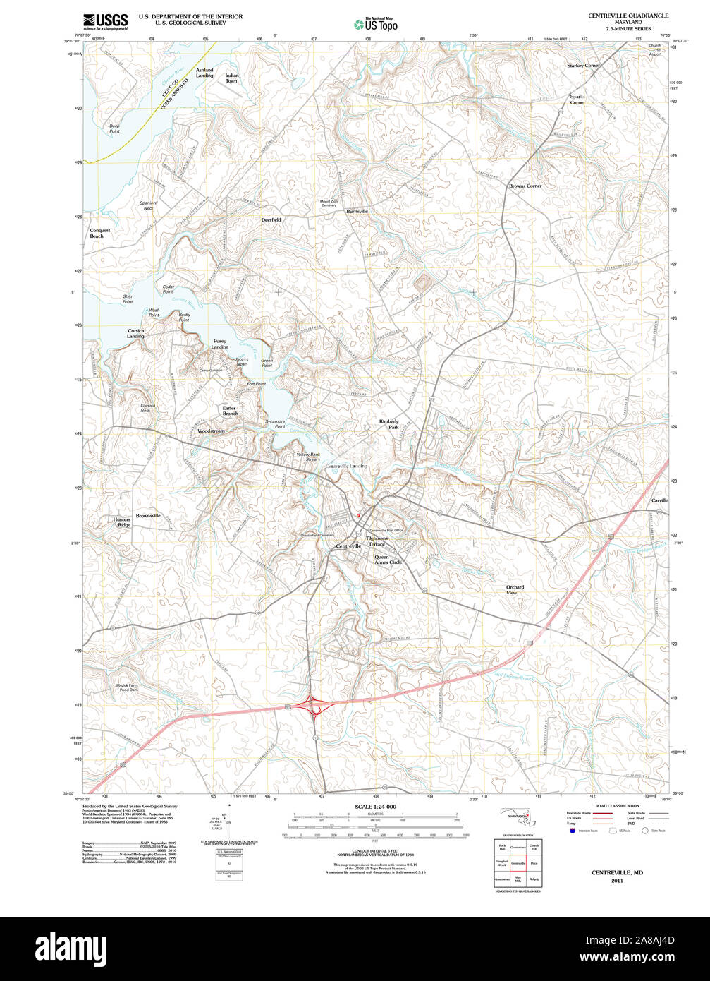 Map of centreville Cut Out Stock Images & Pictures Alamy
