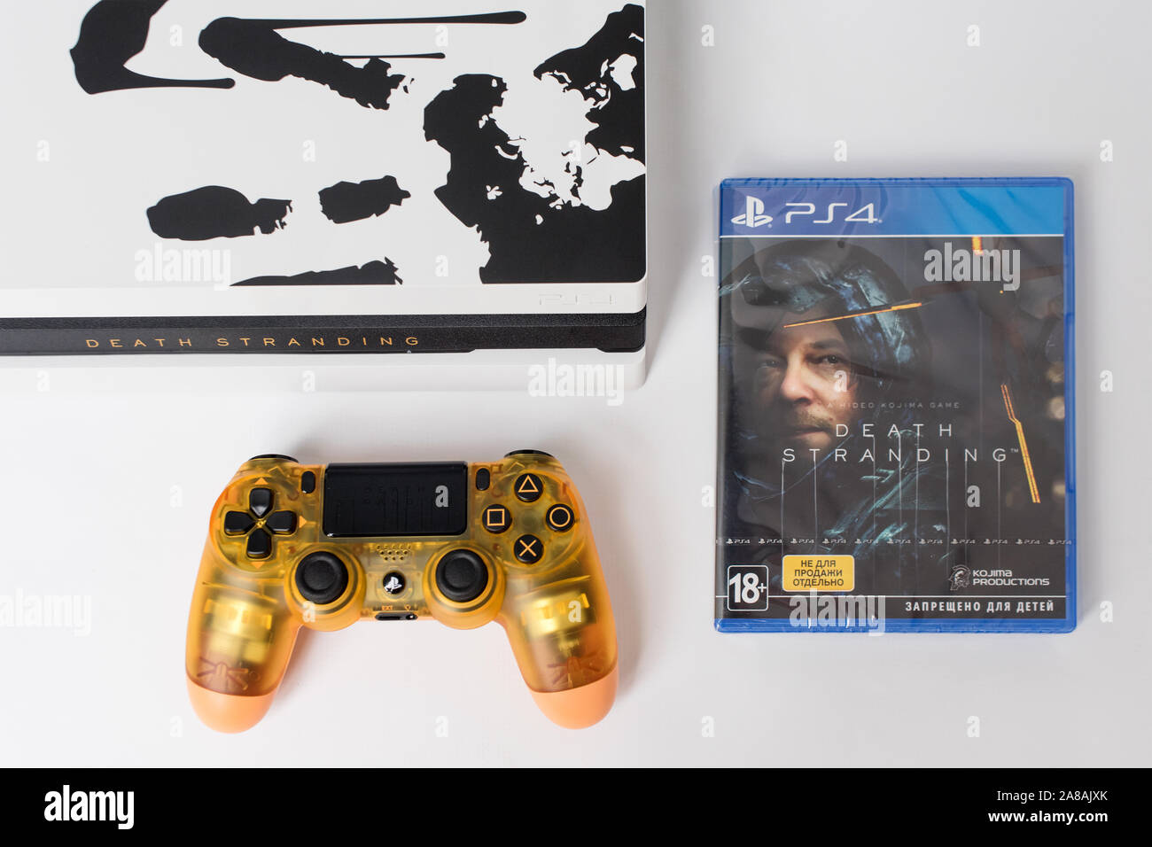 KIEV, UKRAINE - November 07, 2019: Death Stranding Limited Edition PS4 Pro.  Sony PlayStation 4 game console of the eighth generation, game box and  Stock Photo - Alamy