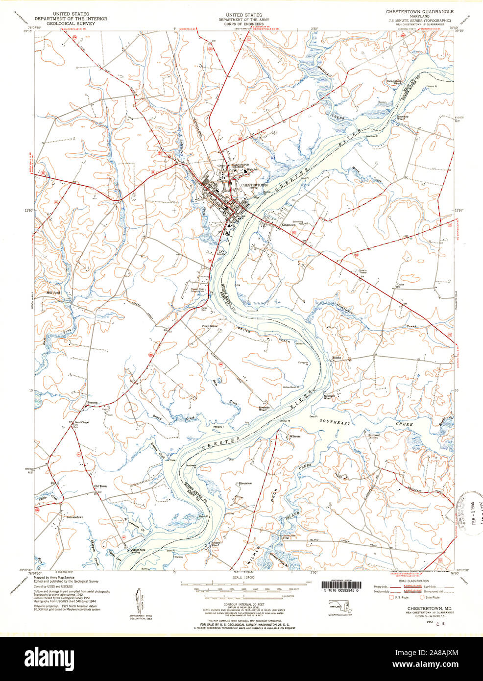 Map of chestertown hires stock photography and images Alamy