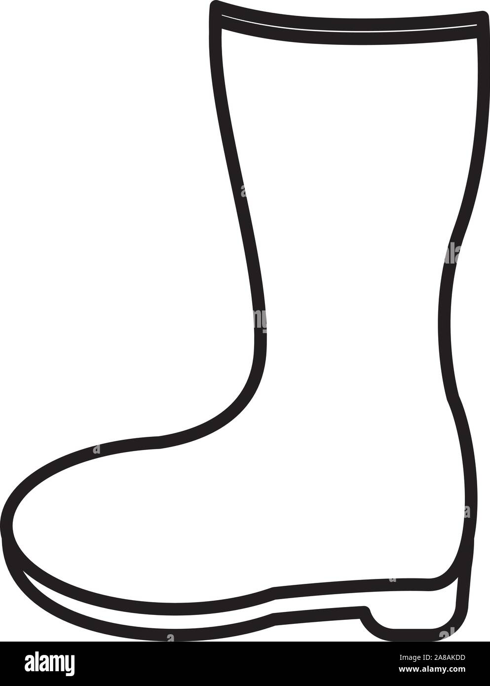 rubber boot gardening equipment icon Stock Vector Image & Art - Alamy