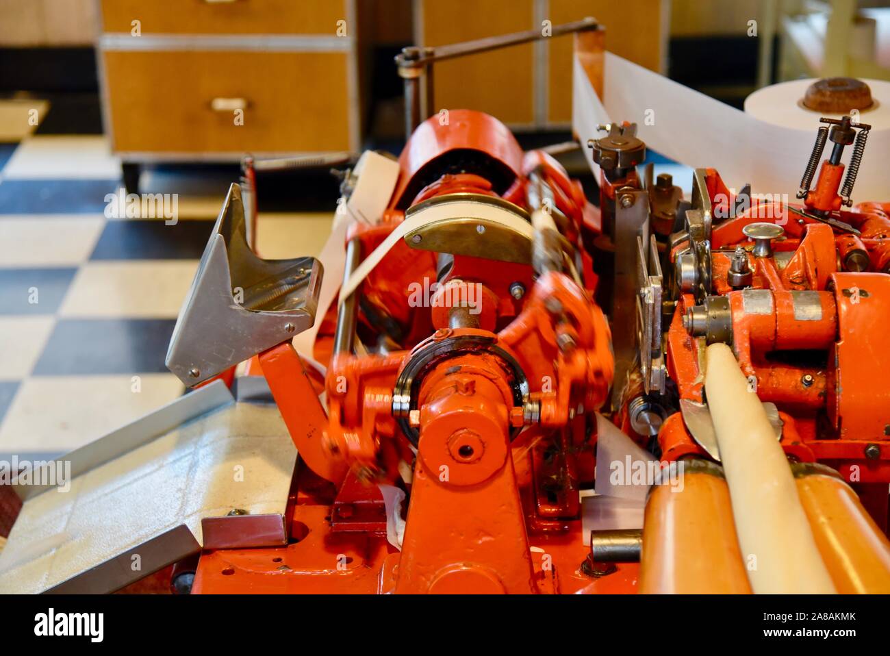 Making chewy salt water taffy candy at Ole Smoky Candy Kitchen, using