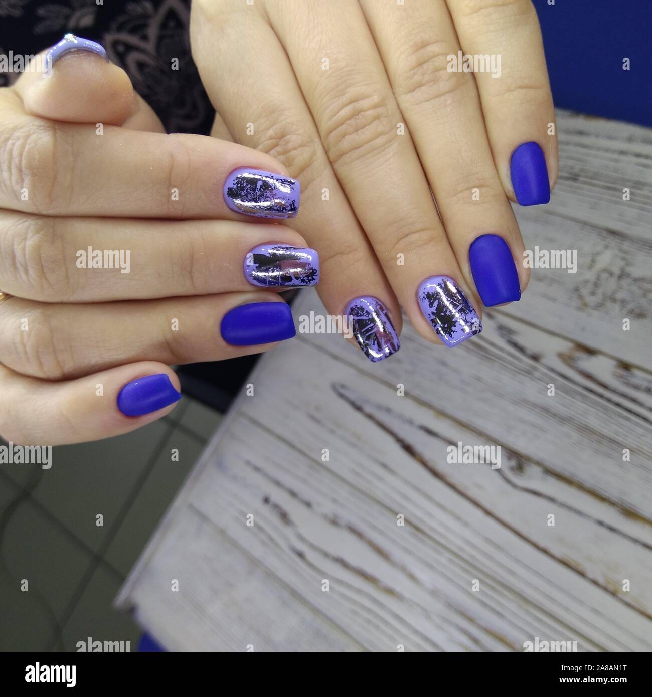 Closeup photo of a beautiful female hands with elegant manicure Stock ...