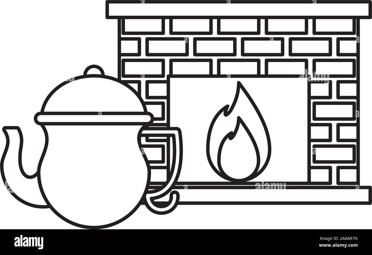 merry christmas house chimney icon Stock Vector Image &amp; Art - Alamy