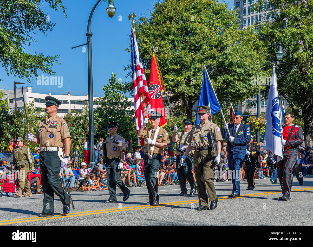 Space Cadets Honor Guard Stock Photo