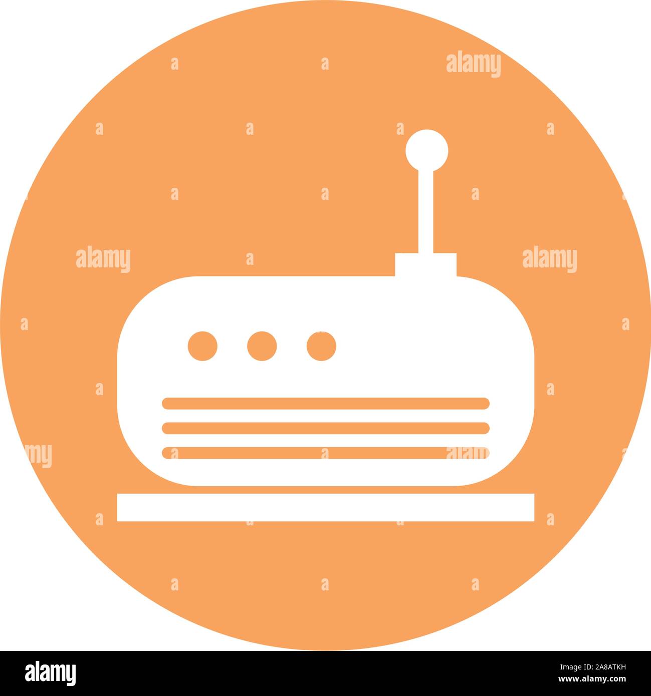 router wireless device flat icon Stock Vector Image & Art - Alamy