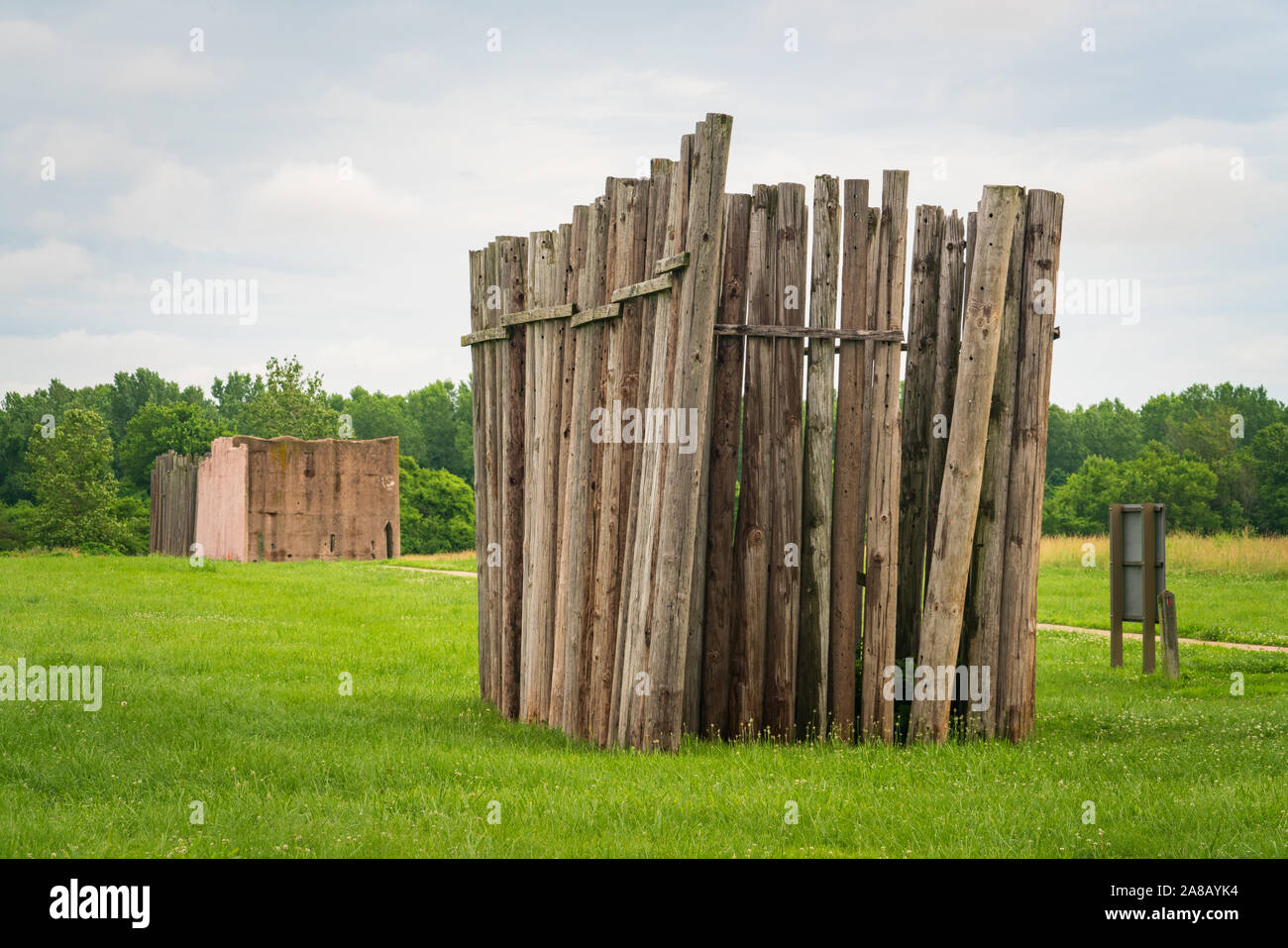 Cahokia Mounds State Historic Site Stock Photo
