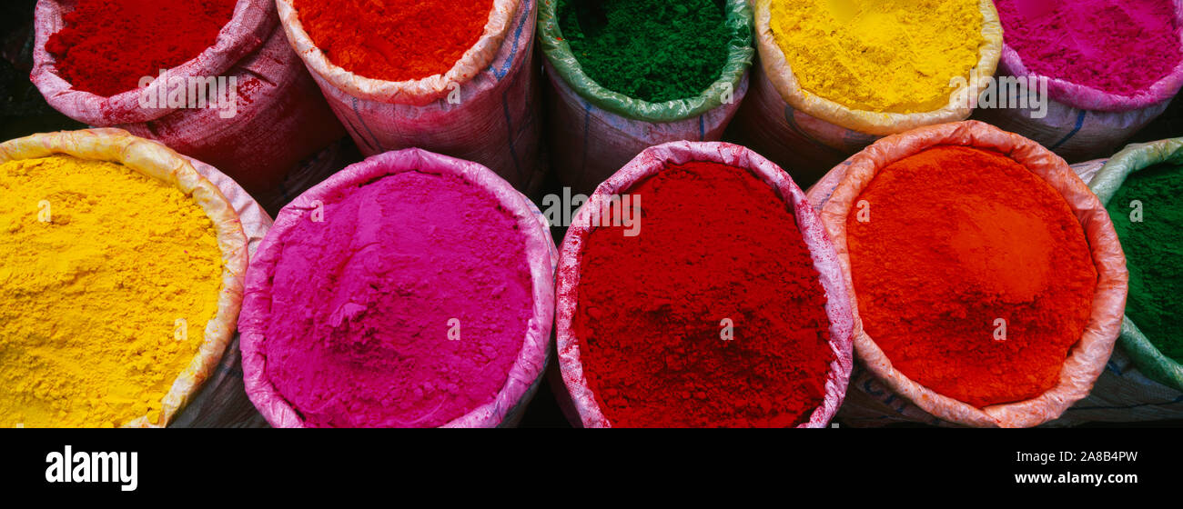 Indian Powder Patterns Indian colored powder hi-res stock photography and images - Alamy